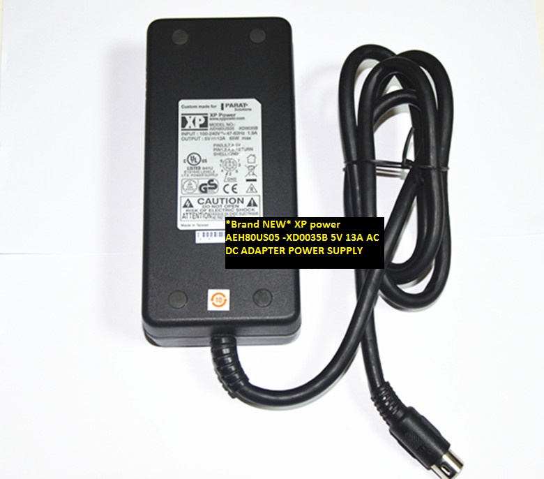 *Brand NEW* XP power 8pins 5V 13A AEH80US05 -XD0035B AC DC ADAPTER POWER SUPPLY - Click Image to Close